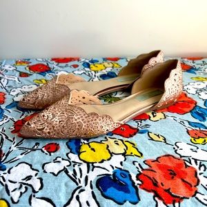 Blue By Betsy Johnson Rose Gold Lucy Flats